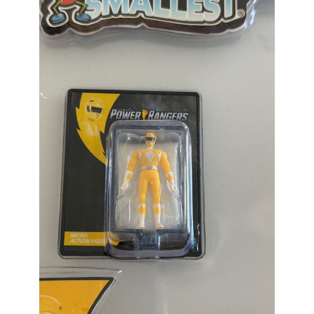 Worlds Smallest Power Rangers Yellow Ranger Micro Action Figure Super Impulse